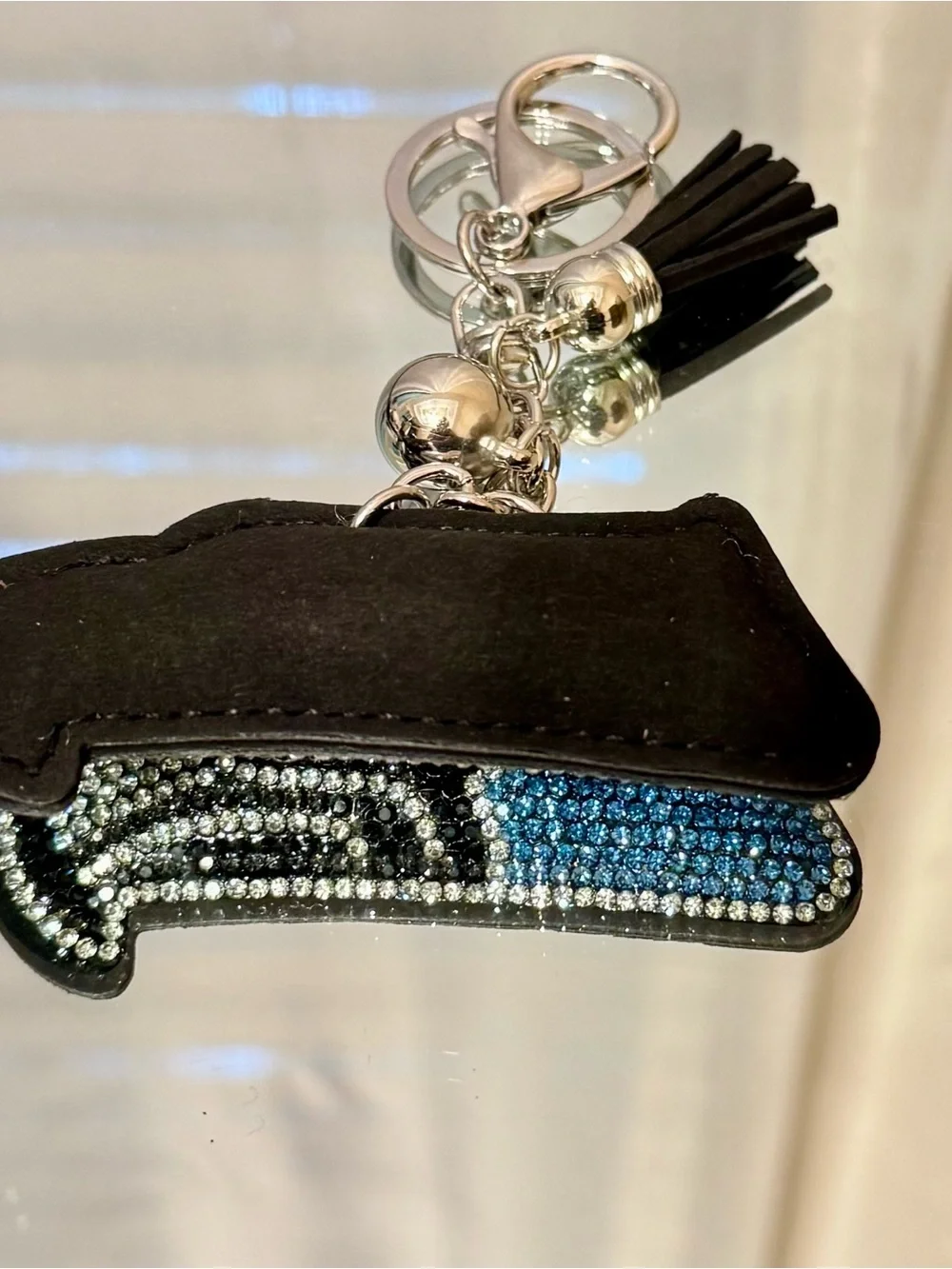 New Crystal Embellished Seahawk Keychain/Bag Charm